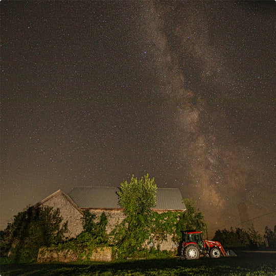 Milky Way over a Vermont farm