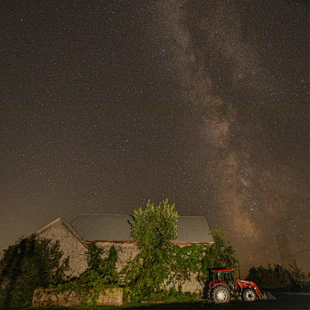 Milky Way over a Vermont farm