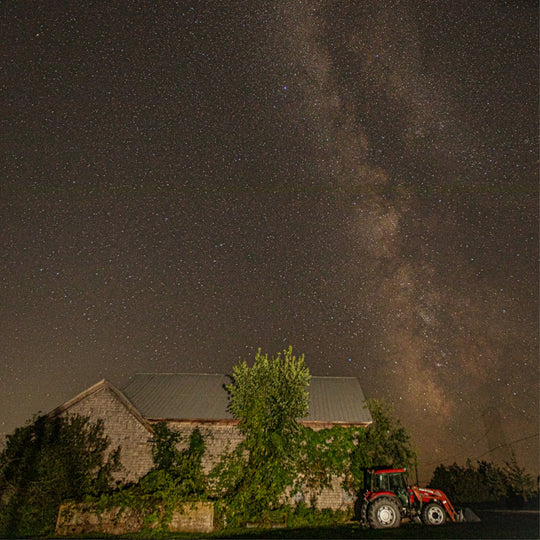 Milky Way over a Vermont farm