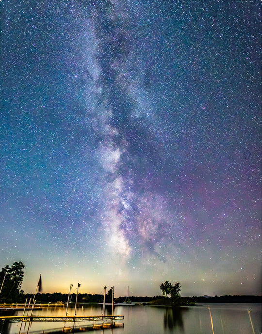 Milky Way over Lake Champlain