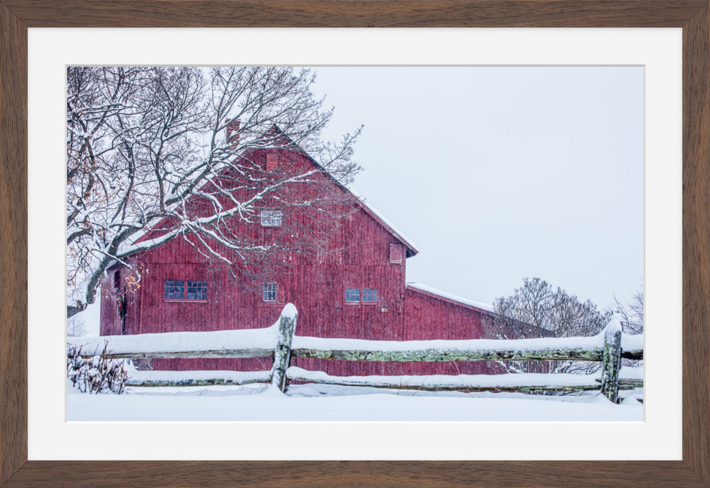 Red Barn in Winter