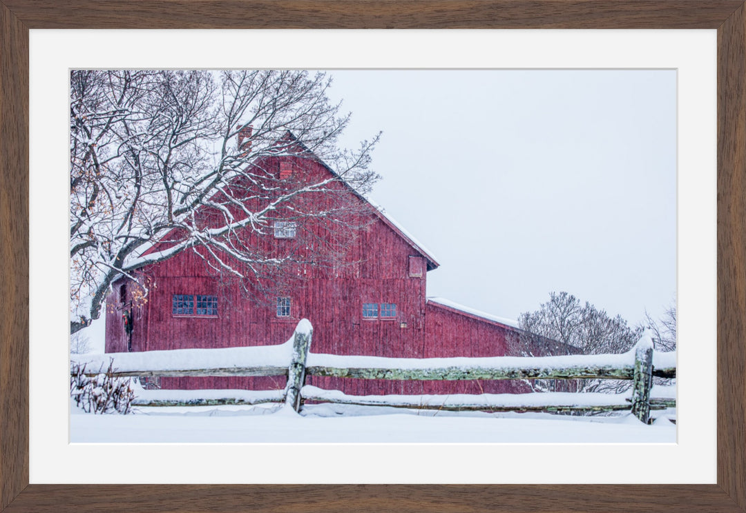 Red Barn in Winter