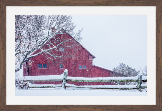 Red Barn in Winter