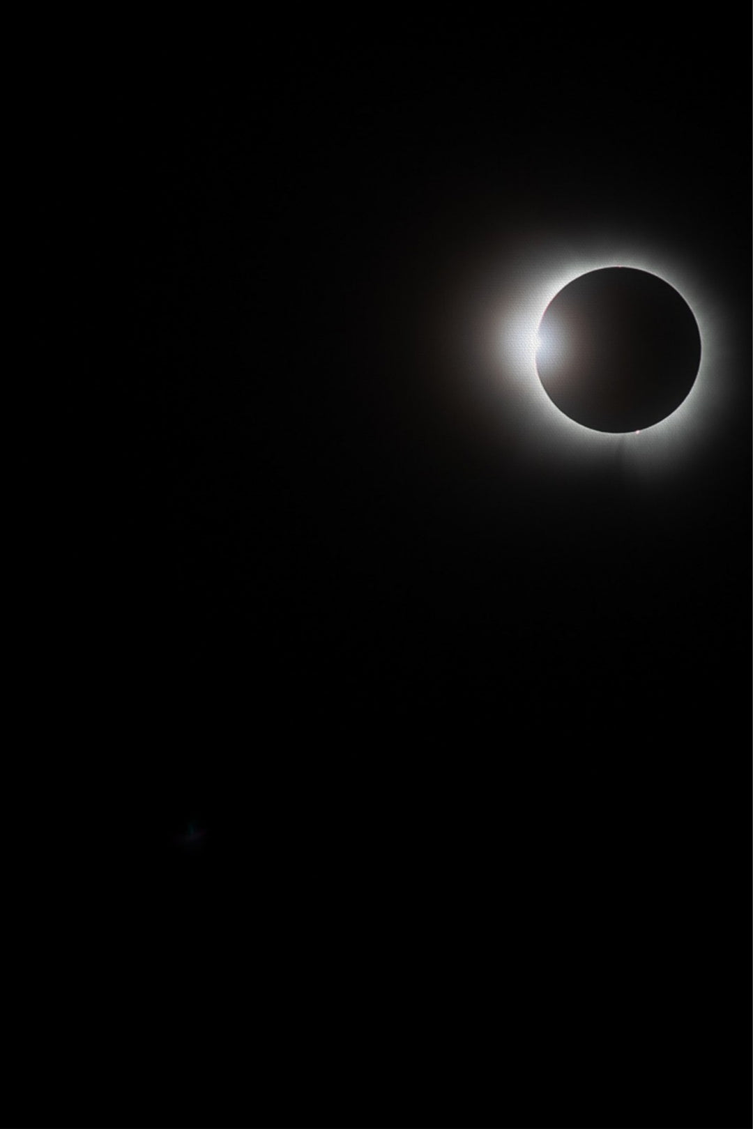 Solar Eclipse Left Flare