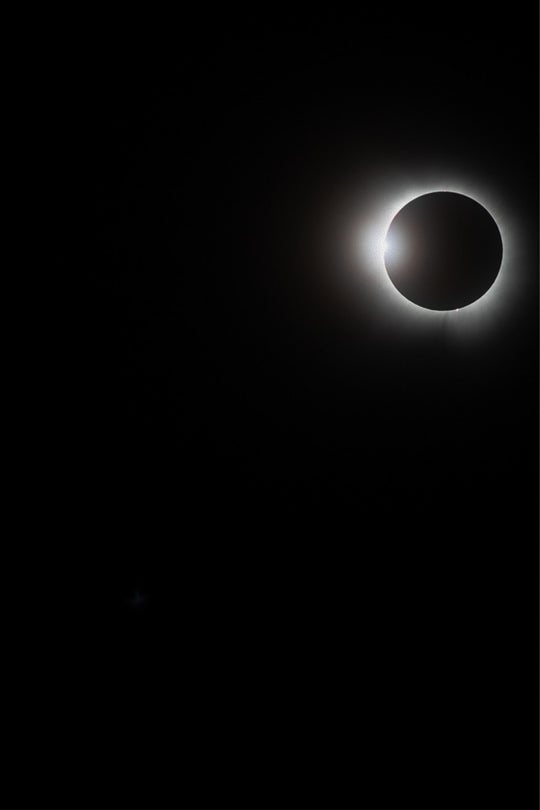 Solar Eclipse Left Flare