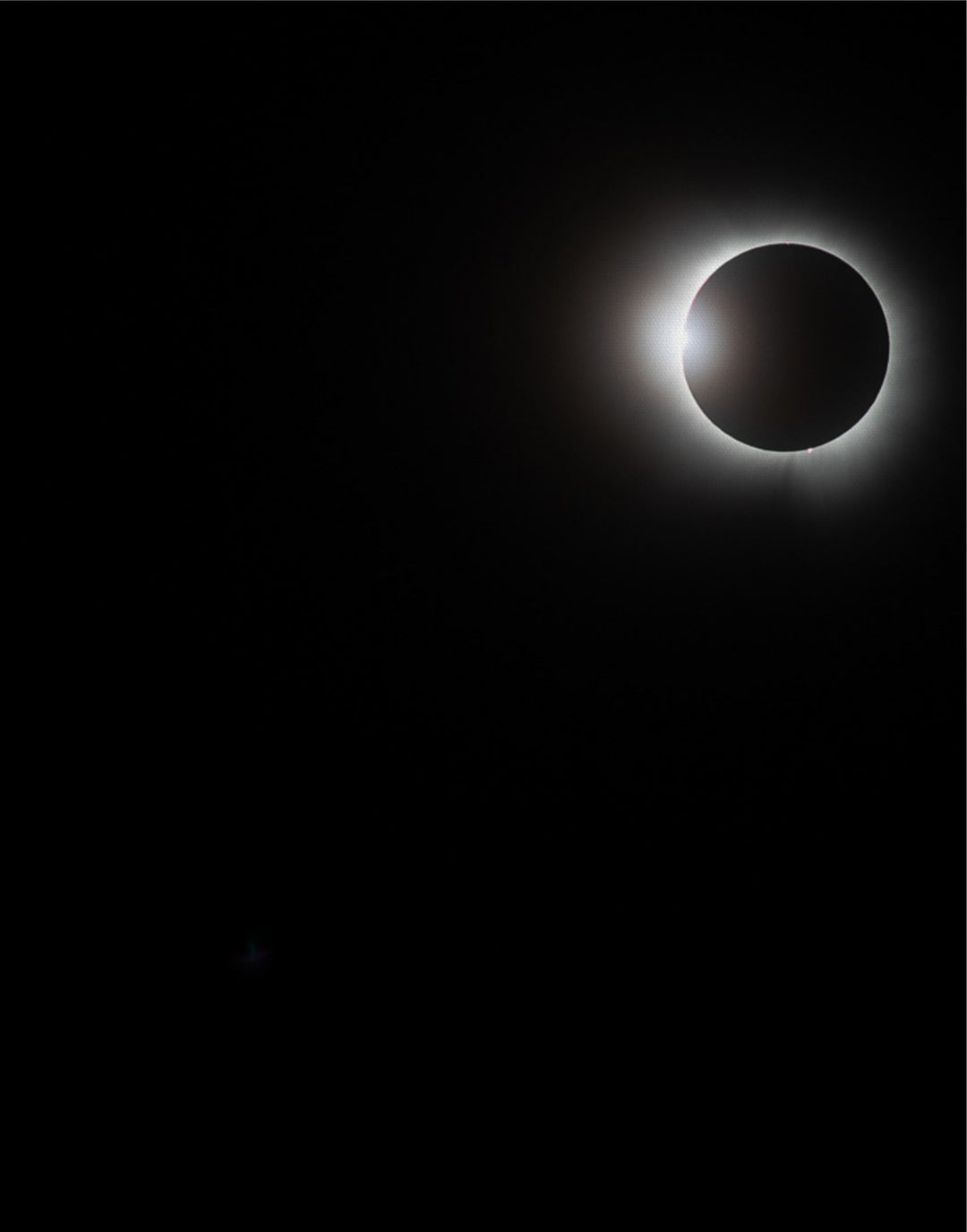 Solar Eclipse Left Flare