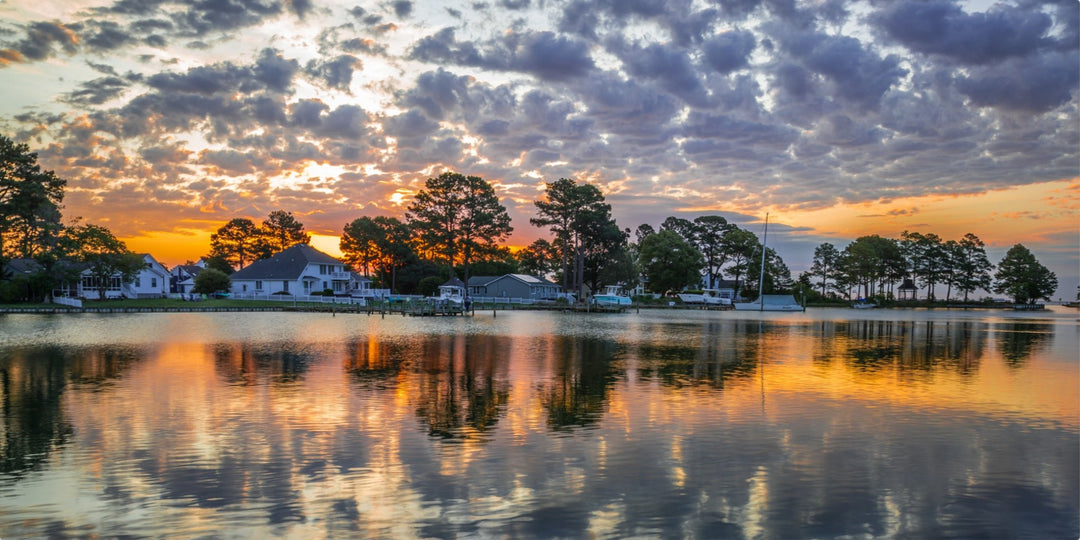 Sunset at Ingram Bay Marina, Virginia