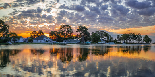 Sunset at Ingram Bay Marina, Virginia