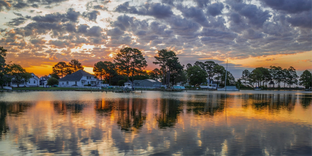 Sunset at Ingram Bay Marina, Virginia