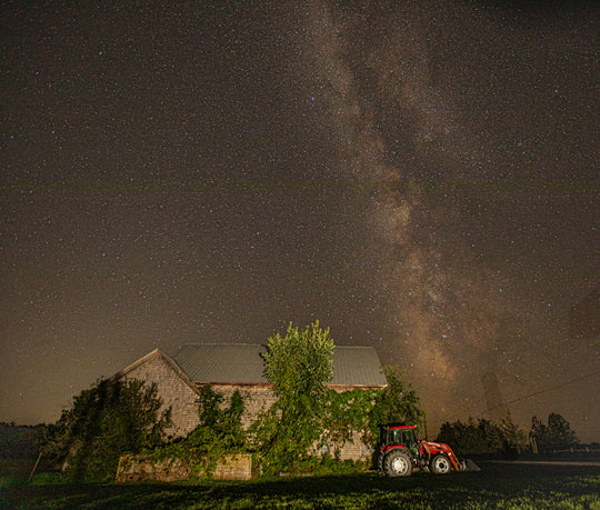 Milky Way over a Vermont farm