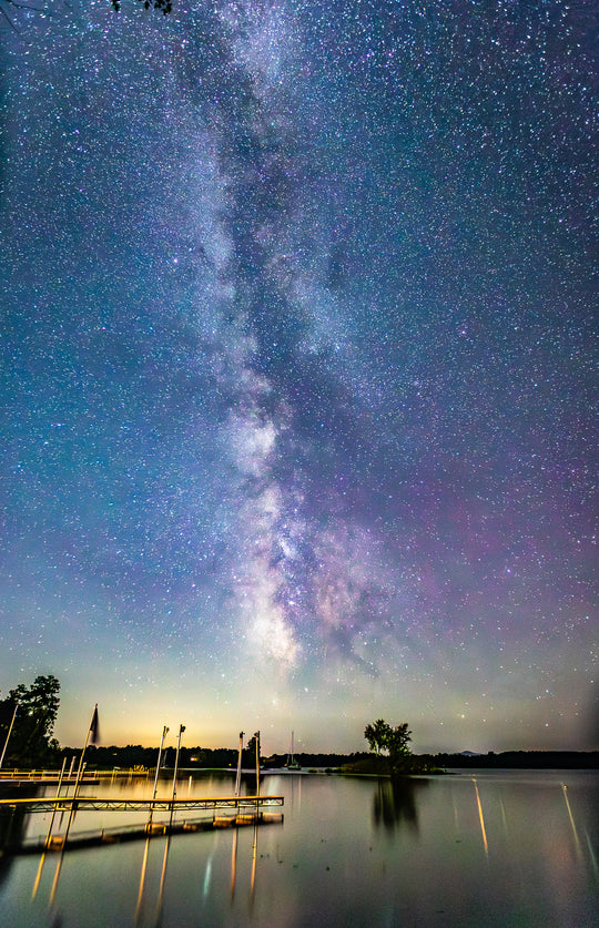 Milky Way over Lake Champlain