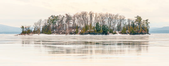 Meech Island in Lake Champlain