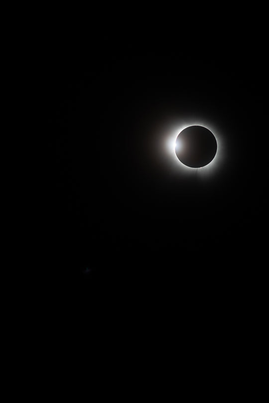 Solar Eclipse Left Flare